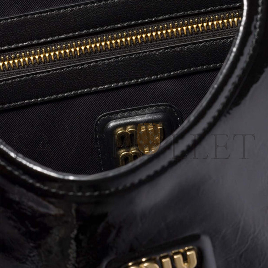 M1v M1v ivy naplak patent leather shoulder bag 5bg231 (40*35cm)